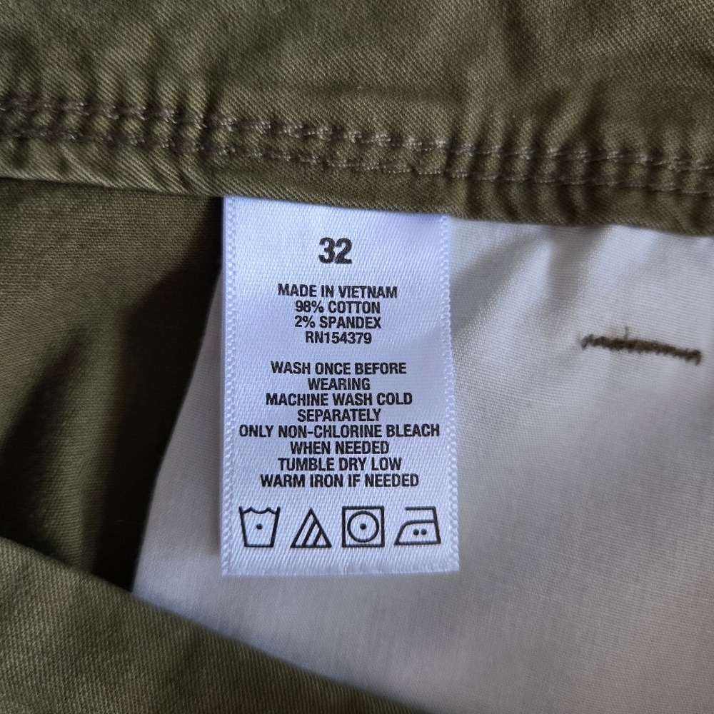 Aeropostale Olive Green Stretch Chino Shorts Women's Size 32 Casual Everyday - Picture 7 of 10